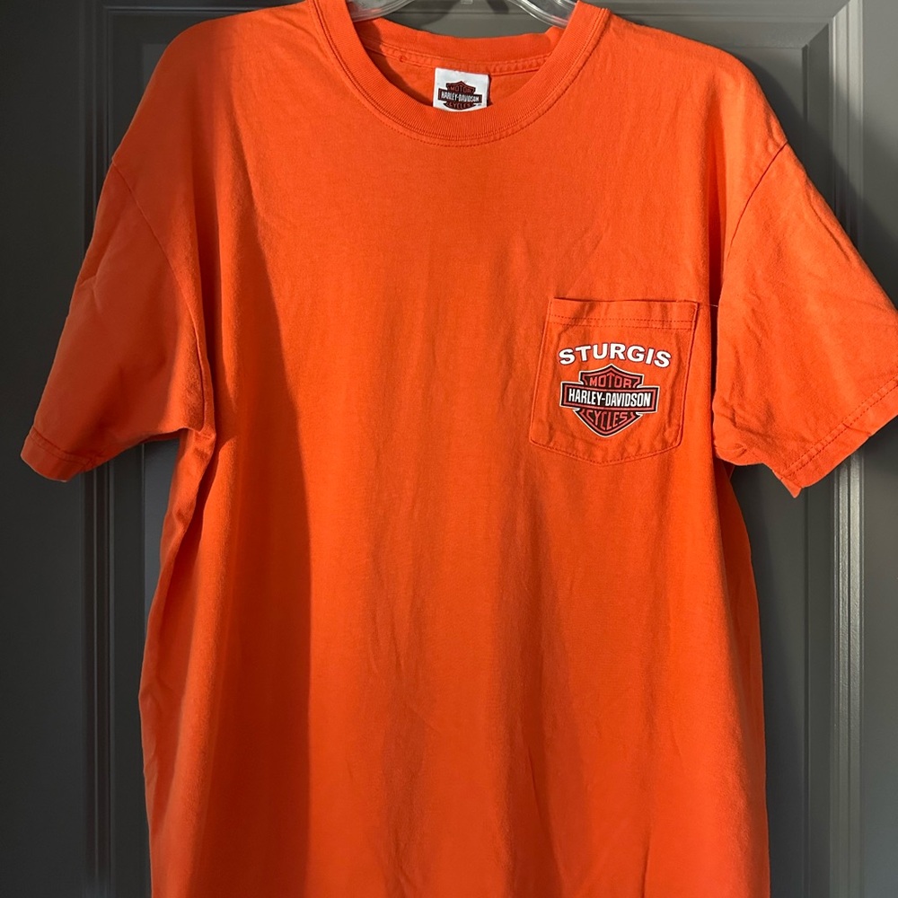 Harley-Davidson Men's Orange T-Shirt